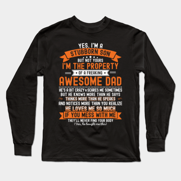 stubborn son t shirt
